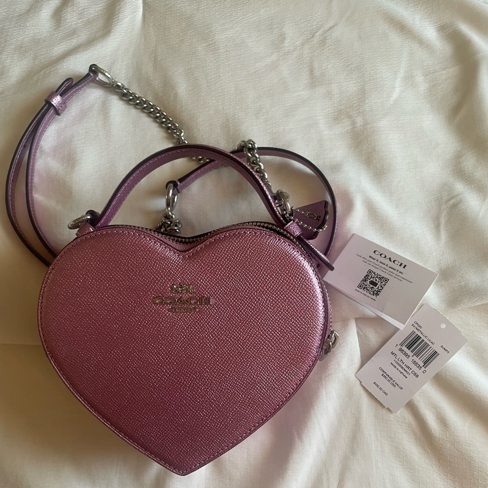 Coach Pink Heart Shaped bag